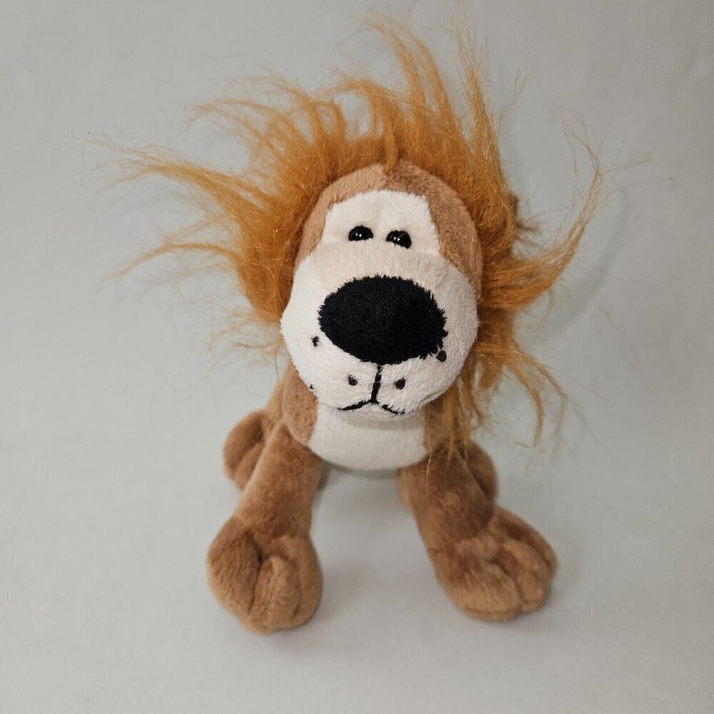 Lion Plush 7" Stuffed Animal Toy Brown Tan Anico